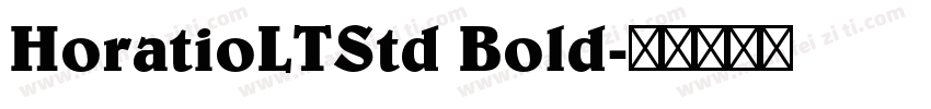 HoratioLTStd Bold字体转换